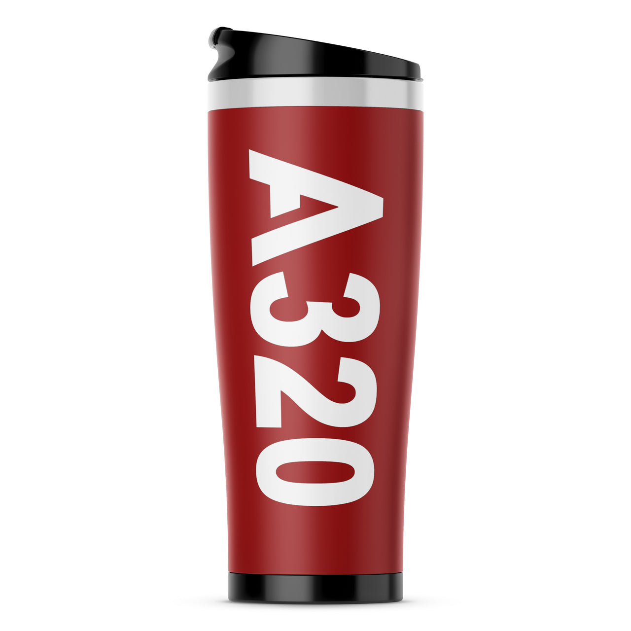 A320 Text Designed Stainless Steel Travel Mugs