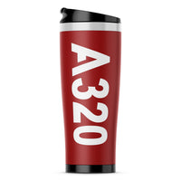 Thumbnail for A320 Text Designed Stainless Steel Travel Mugs