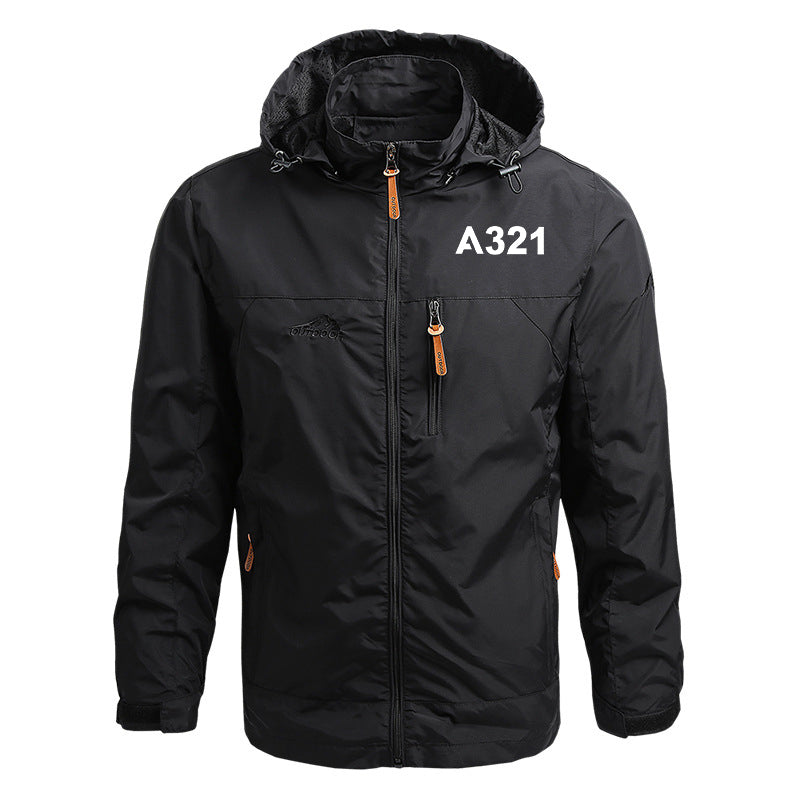 A321 Flat Text Designed Thin Stylish Jackets