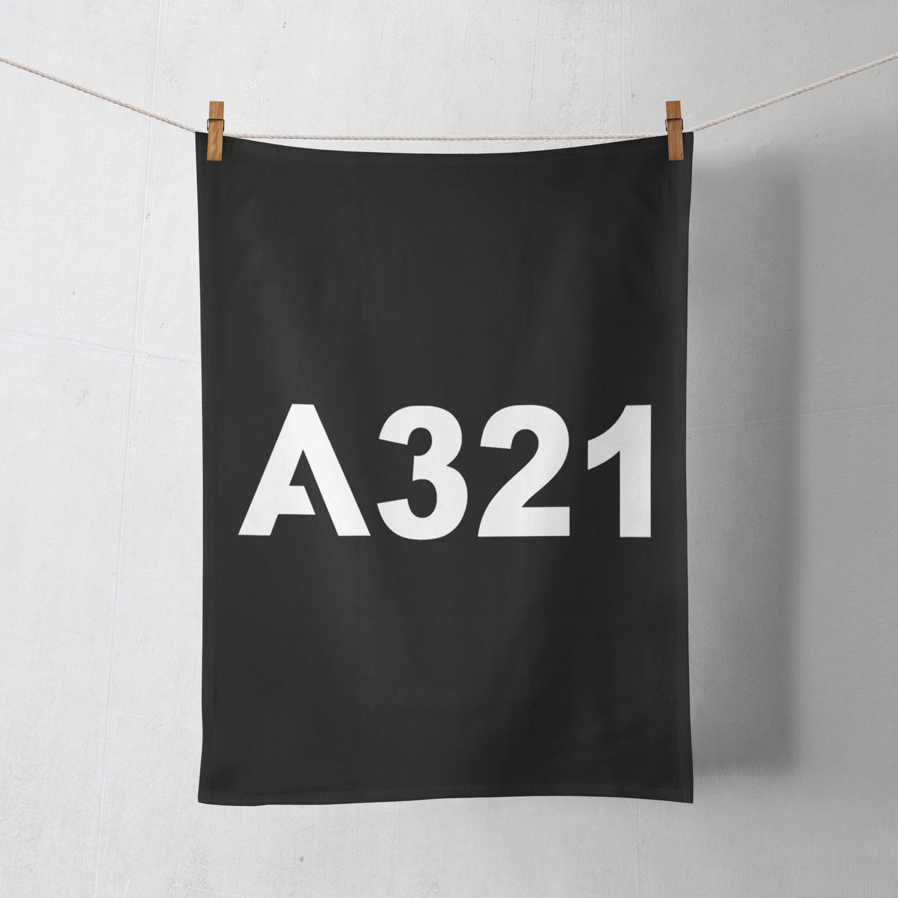 A321 Flat Text Designed Towels