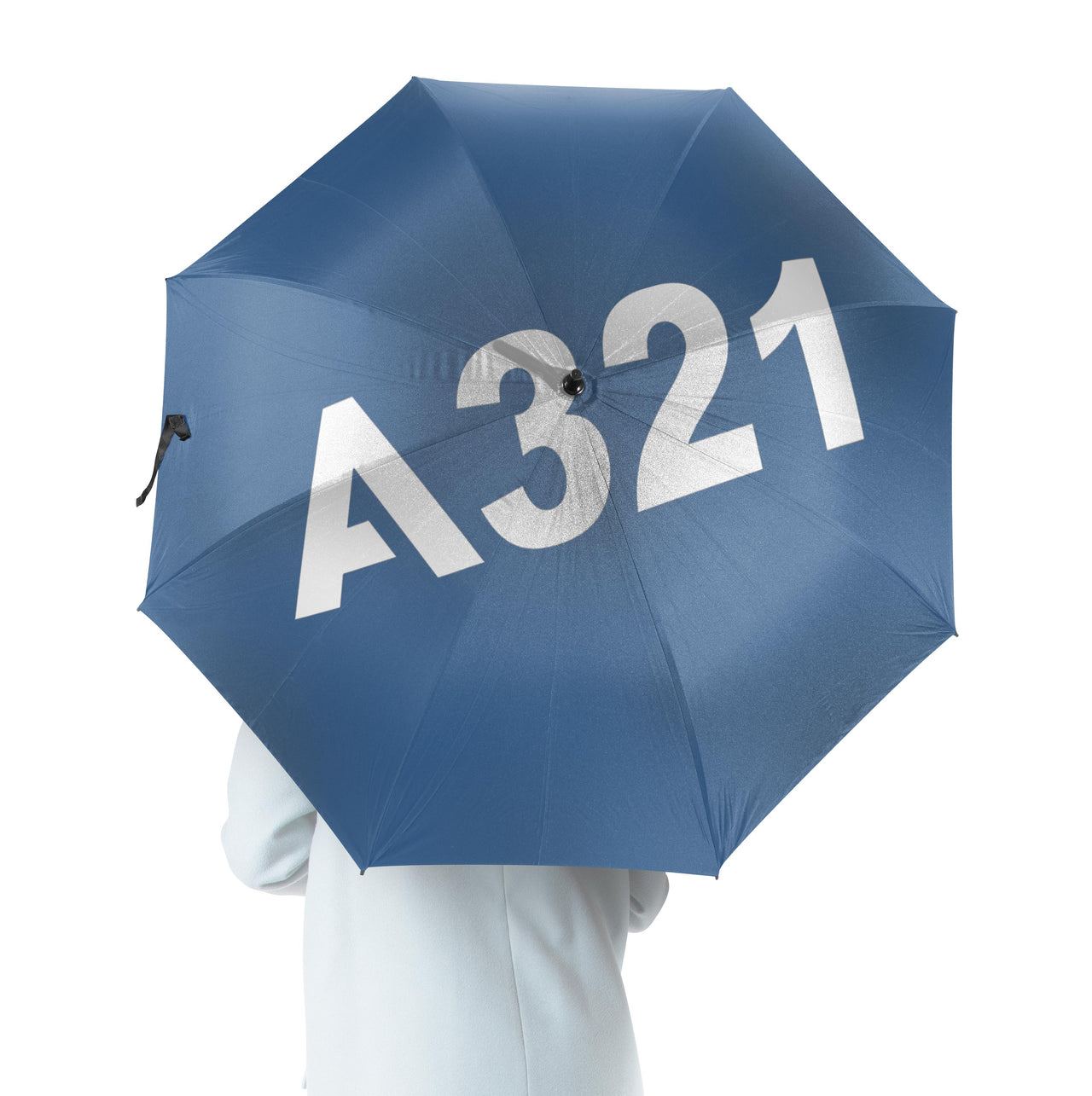 A321 Flat Text Designed Umbrella