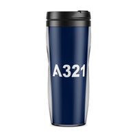 Thumbnail for A321 Flat Text Designed Travel Mugs