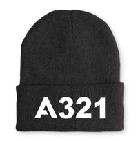 Thumbnail for A321 Flat Text Embroidered Beanies