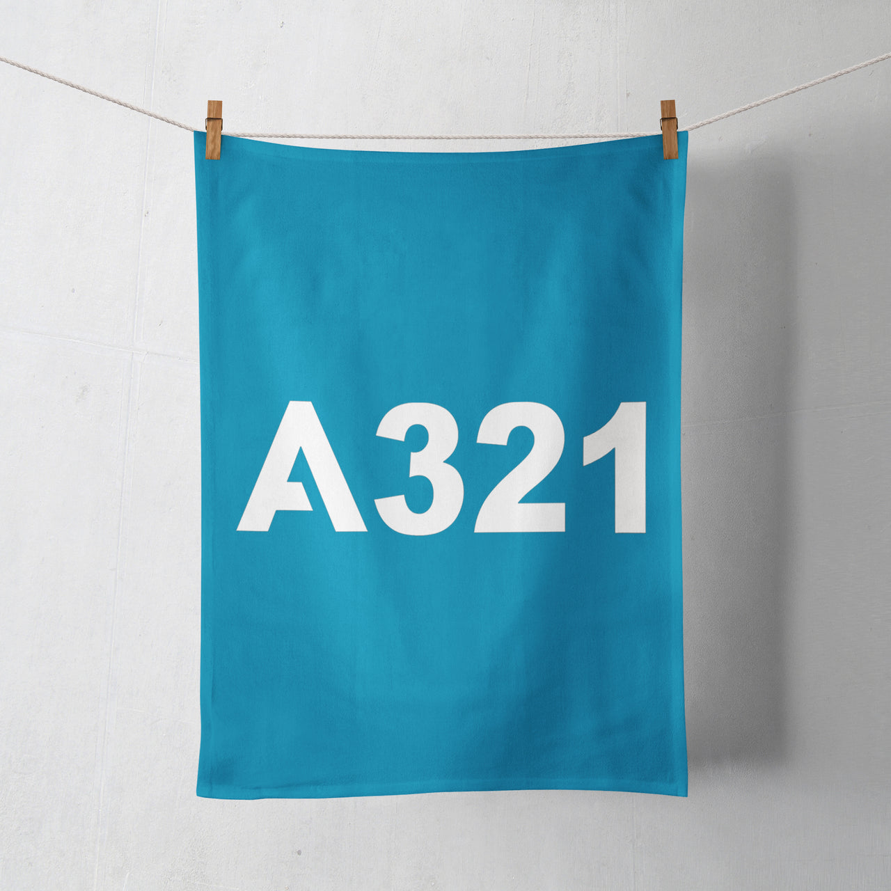 A321 Flat Text Designed Towels