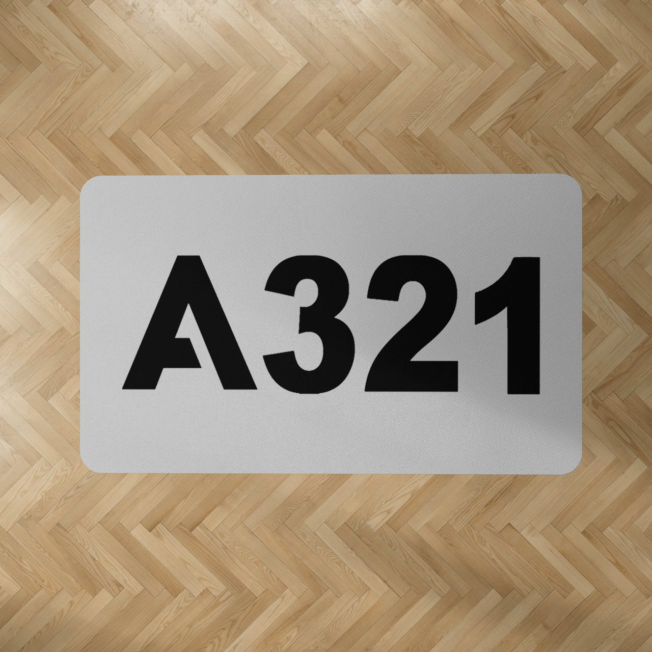 A321 Flat Text Designed Carpet & Floor Mats