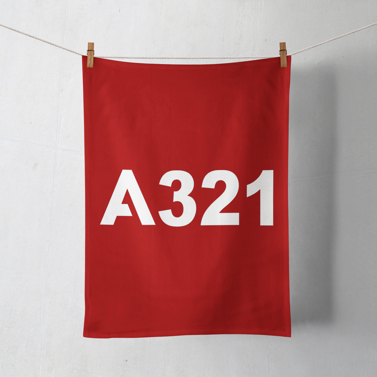A321 Flat Text Designed Towels