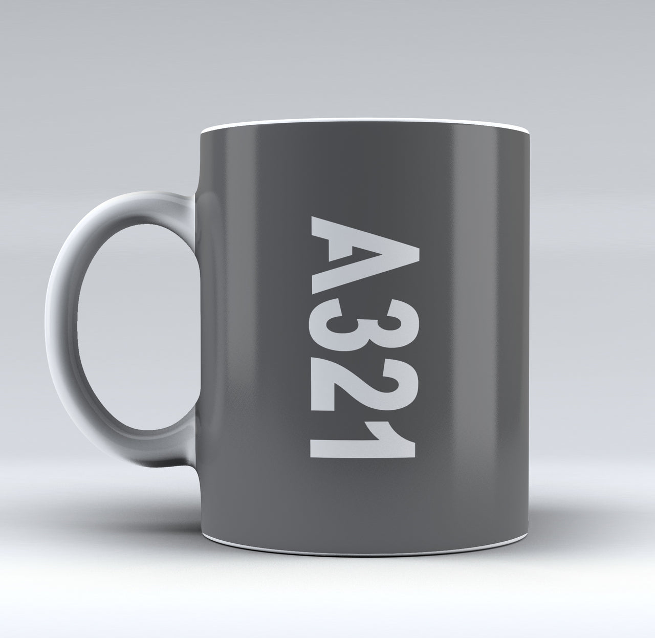 A321 Text Side Designed Mugs