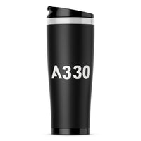 Thumbnail for A330 Flat Text Designed Travel Mugs