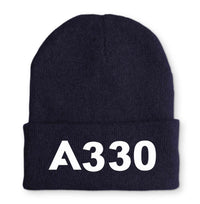 Thumbnail for A330 Flat Text Embroidered Beanies