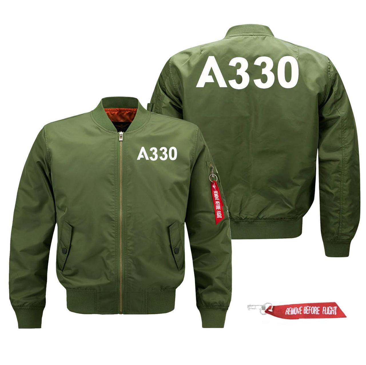 A330 Flat Text Designed Pilot Jackets (Customizable)