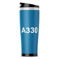 Thumbnail for A330 Flat Text Designed Travel Mugs