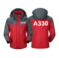 Thumbnail for A330 Flat Text Designed Thick Winter Jackets