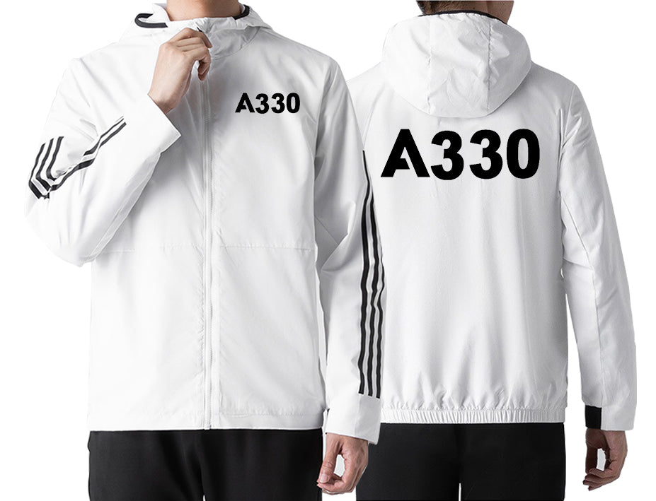 A330 Flat Text Designed Sport Style Jackets
