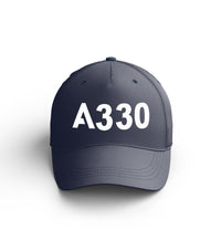 Thumbnail for Customizable Name & A330 Flat Text Embroidered Hats