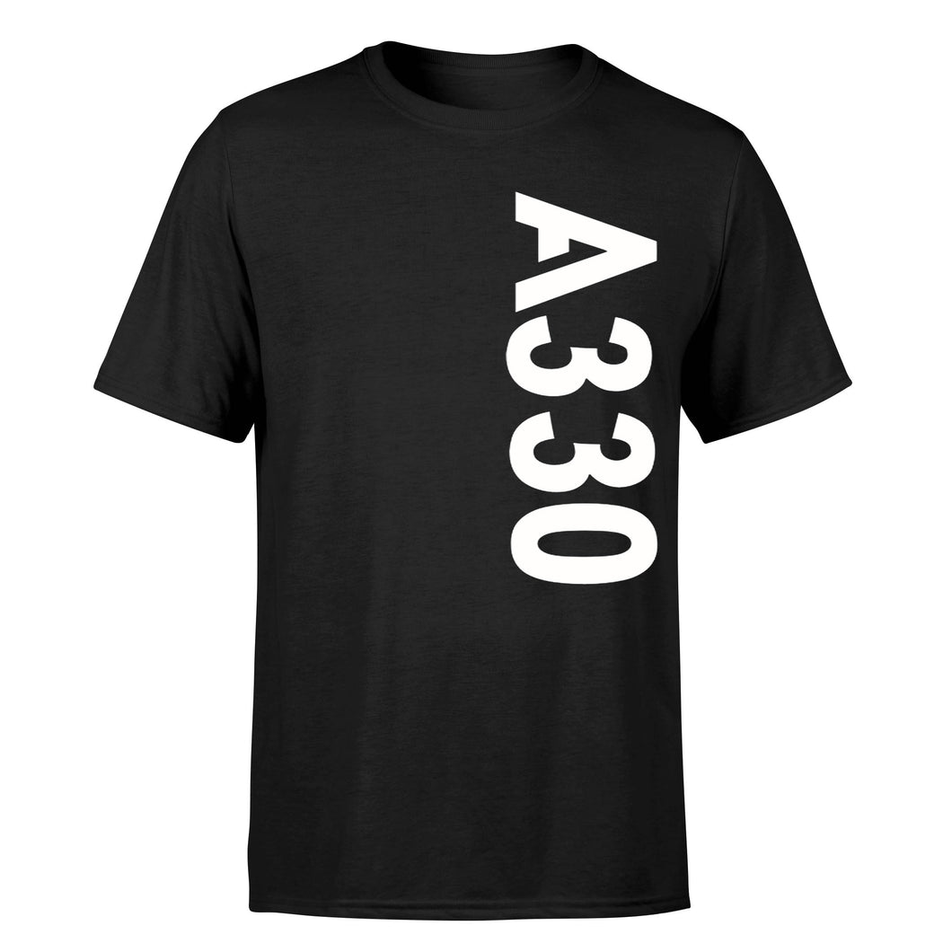 A330 Side Text Designed T-Shirts