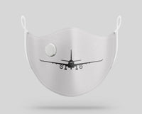 Thumbnail for Airbus A330 Silhouette Designed Face Masks