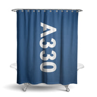 Thumbnail for A330 Text Designed Shower Curtains