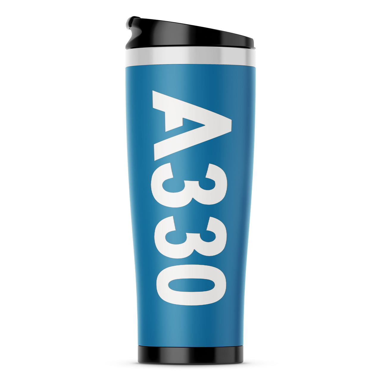 A330 Text Designed Stainless Steel Travel Mugs