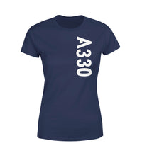 Thumbnail for A330 Side Text Designed Women T-Shirts