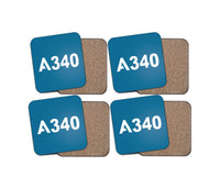 Thumbnail for A340 Flat Text Designed Coasters