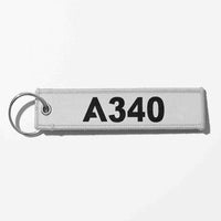 Thumbnail for A340 Flat Text Designed Key Chains