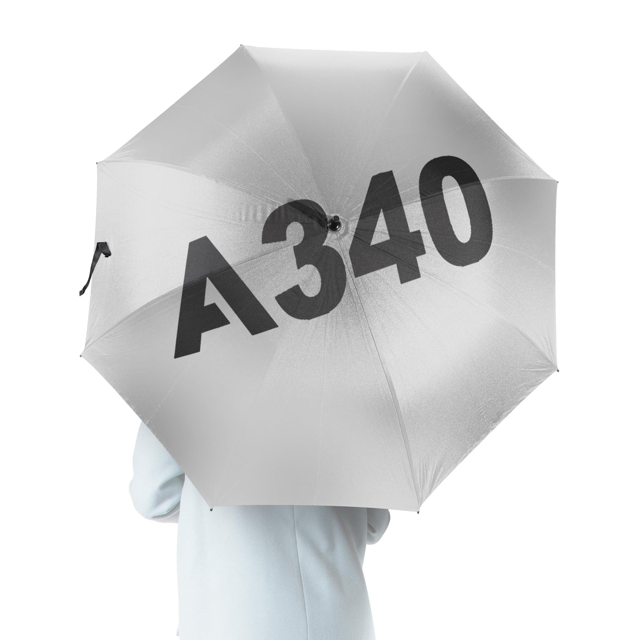 A340 Flat Text Designed Umbrella