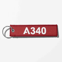 Thumbnail for A340 Flat Text Designed Key Chains