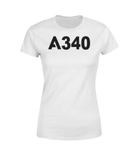 Thumbnail for A340 Flat Text Designed Women T-Shirts