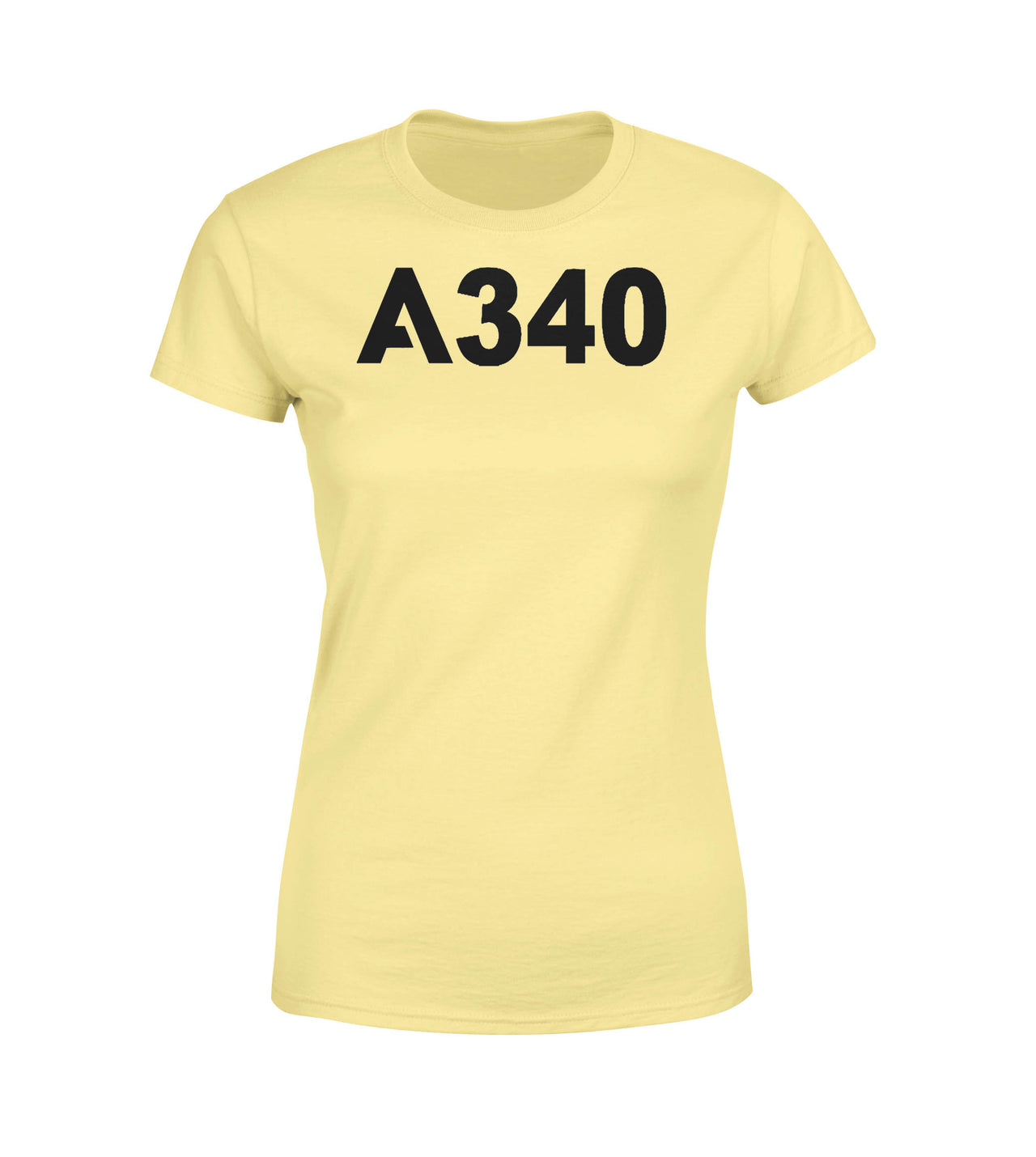 A340 Flat Text Designed Women T-Shirts