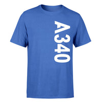 Thumbnail for A340 Side Text Designed T-Shirts