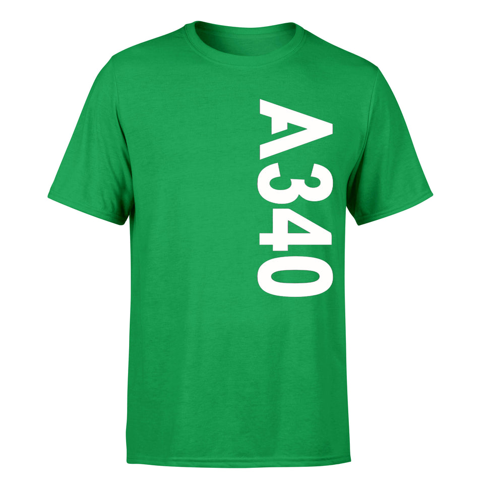A340 Side Text Designed T-Shirts