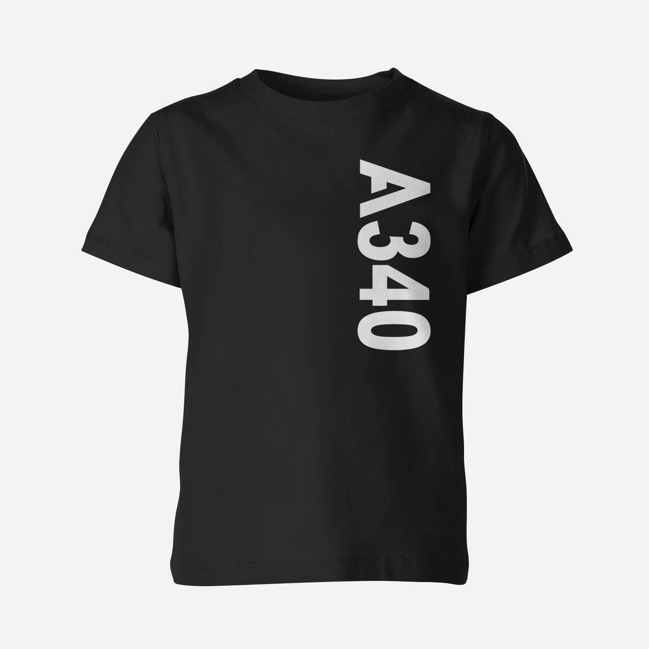 A340 Side Text Designed Children T-Shirts