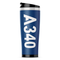 Thumbnail for A340 Text Designed Stainless Steel Travel Mugs