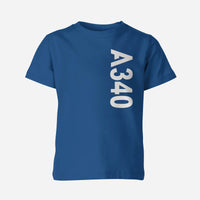 Thumbnail for A340 Side Text Designed Children T-Shirts