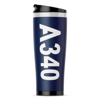 Thumbnail for A340 Text Designed Stainless Steel Travel Mugs