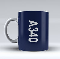 Thumbnail for A340 Text Side Designed Mugs