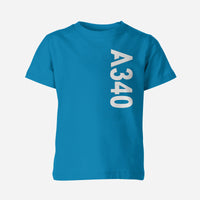Thumbnail for A340 Side Text Designed Children T-Shirts