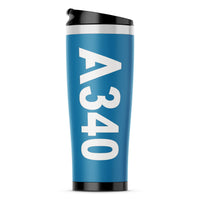 Thumbnail for A340 Text Designed Stainless Steel Travel Mugs
