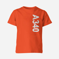 Thumbnail for A340 Side Text Designed Children T-Shirts
