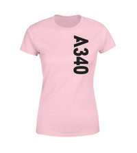 Thumbnail for A340 Side Text Designed Women T-Shirts