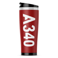 Thumbnail for A340 Text Designed Stainless Steel Travel Mugs