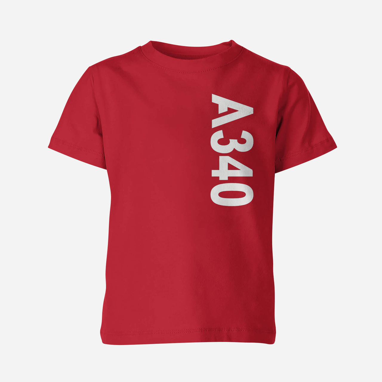 A340 Side Text Designed Children T-Shirts