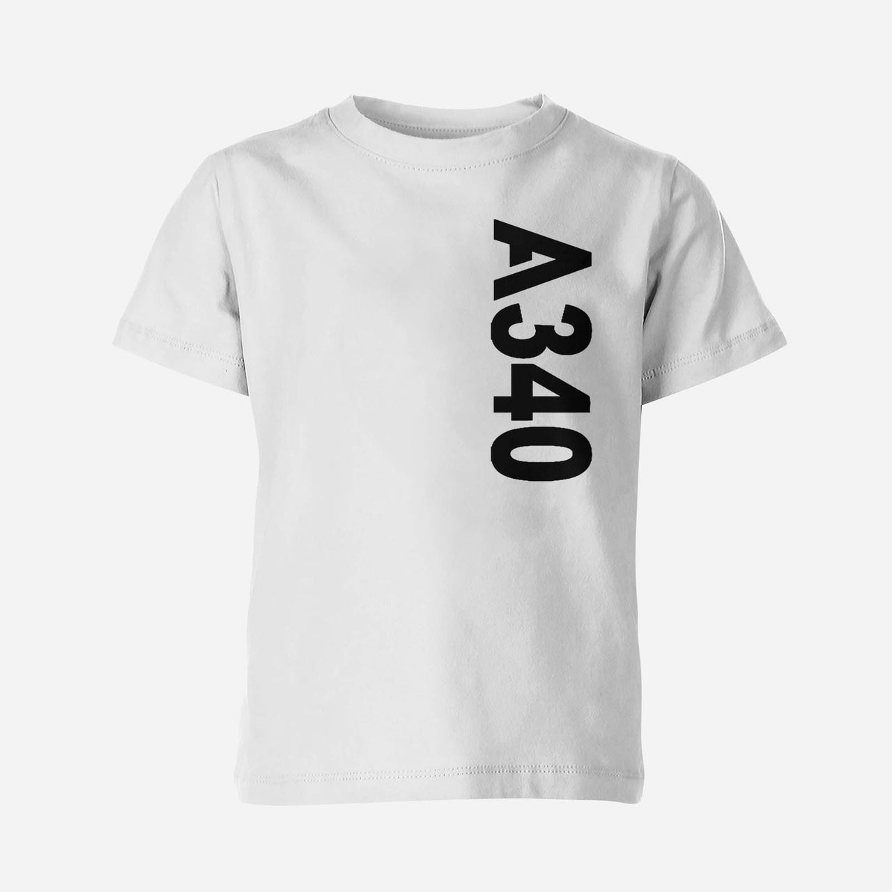 A340 Side Text Designed Children T-Shirts
