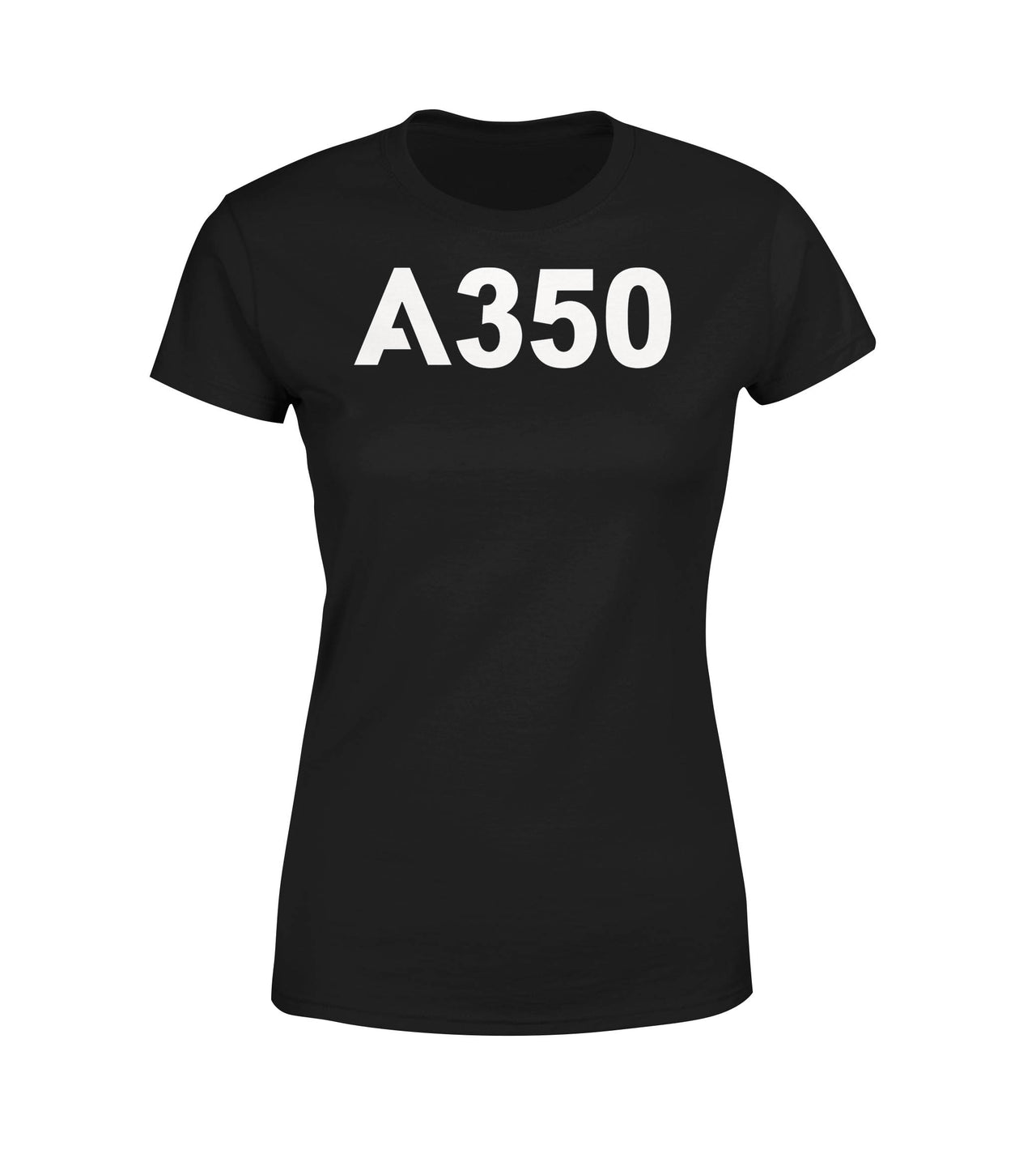 A350 Flat Text Designed Women T-Shirts