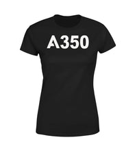 Thumbnail for A350 Flat Text Designed Women T-Shirts