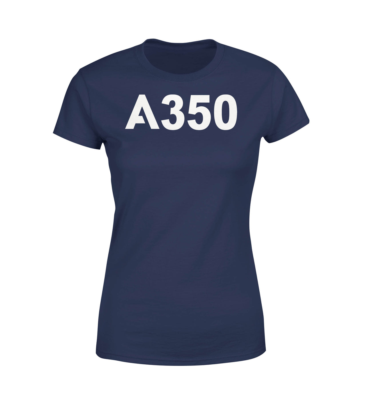 A350 Flat Text Designed Women T-Shirts