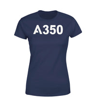 Thumbnail for A350 Flat Text Designed Women T-Shirts
