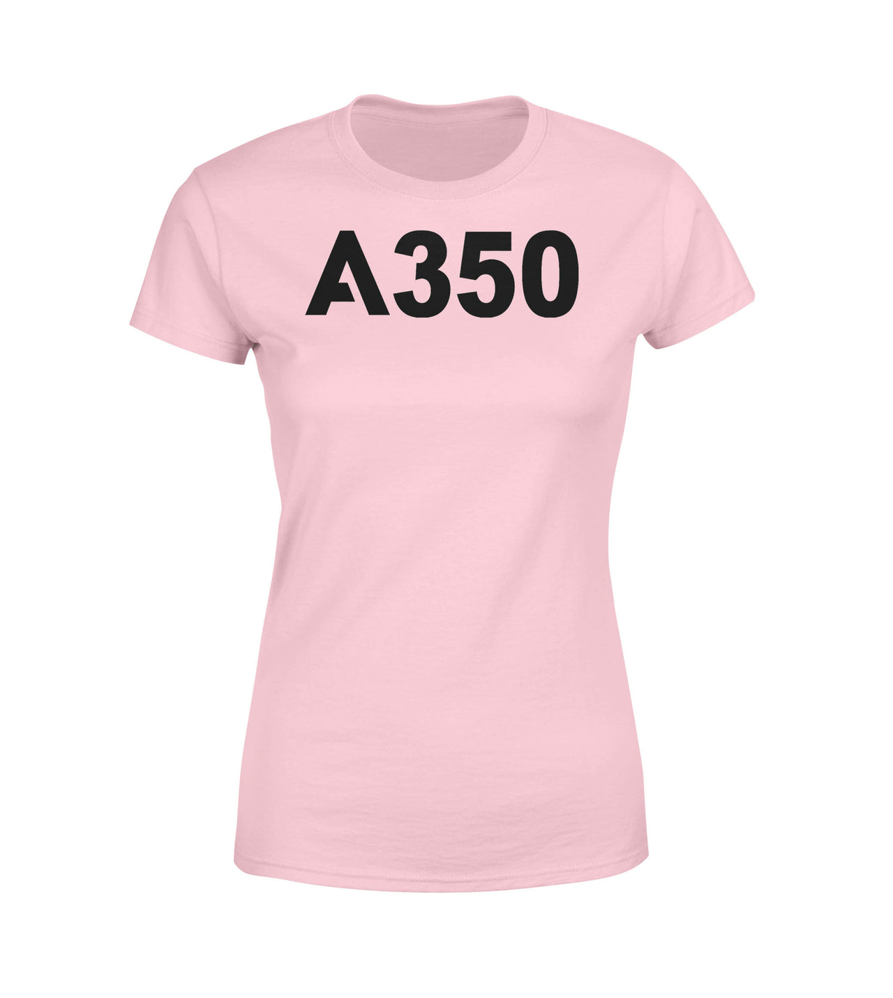 A350 Flat Text Designed Women T-Shirts
