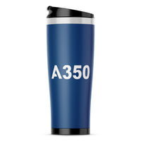 Thumbnail for A350 Flat Text Designed Travel Mugs