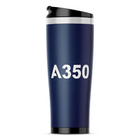 Thumbnail for A350 Flat Text Designed Travel Mugs